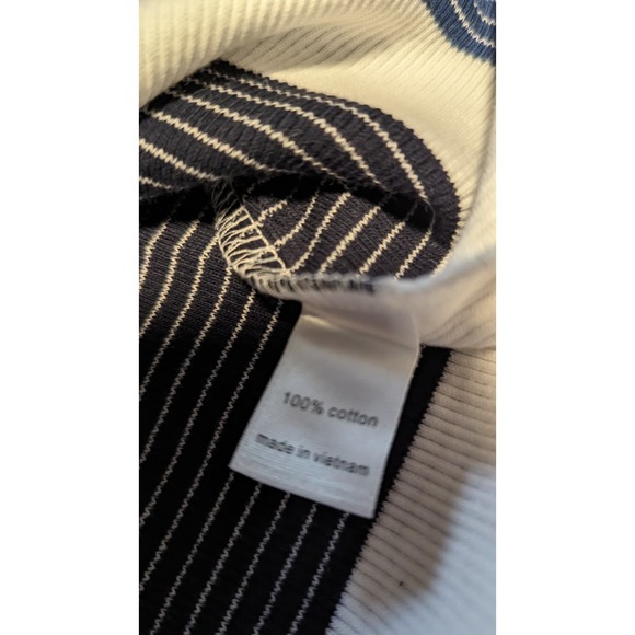 NEW Lane Bryant Plus Size 22W Striped Sweater Tank Swank Top Blues White Office - Picture 7 of 9